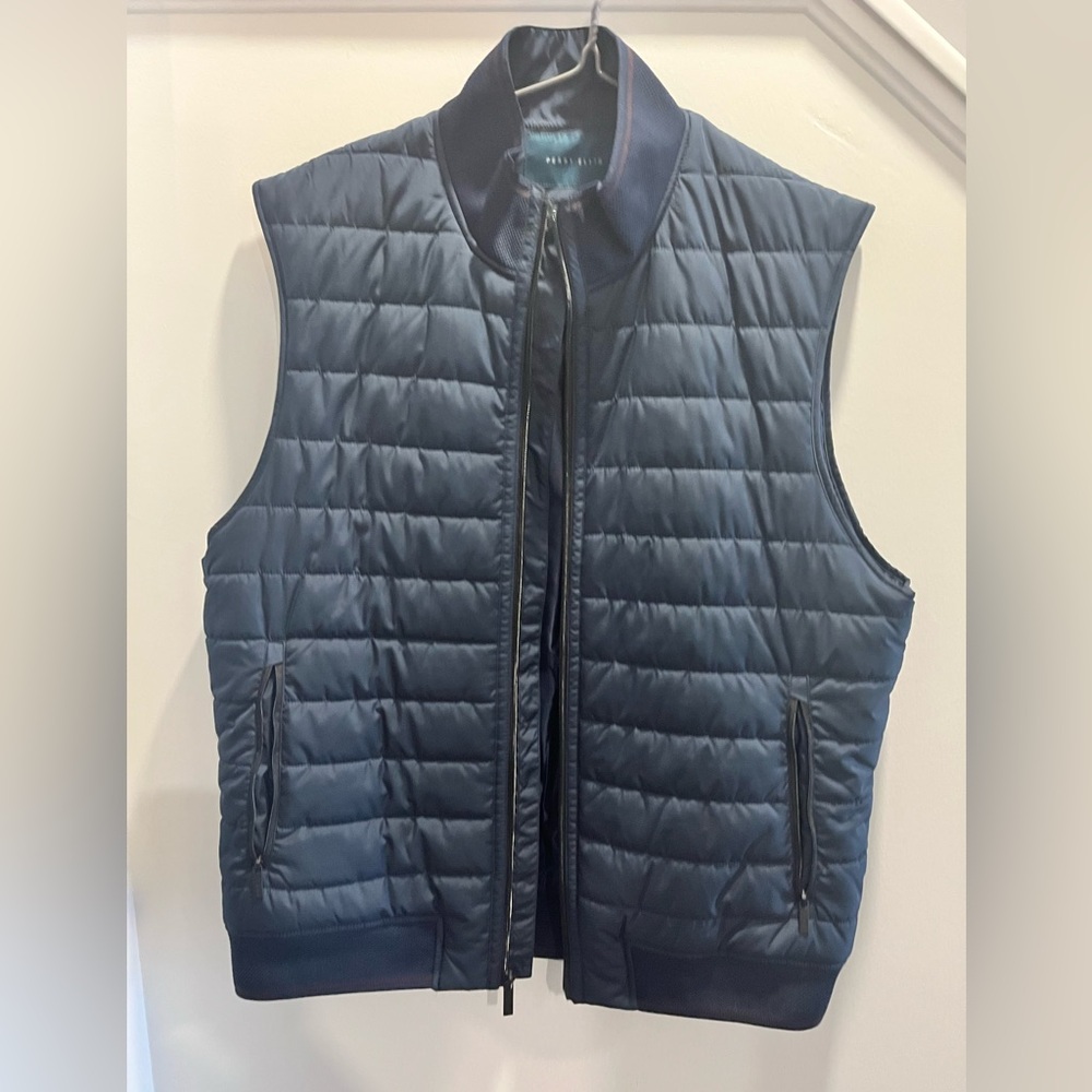 Perry Ellis Dark Blue Quilted Vest